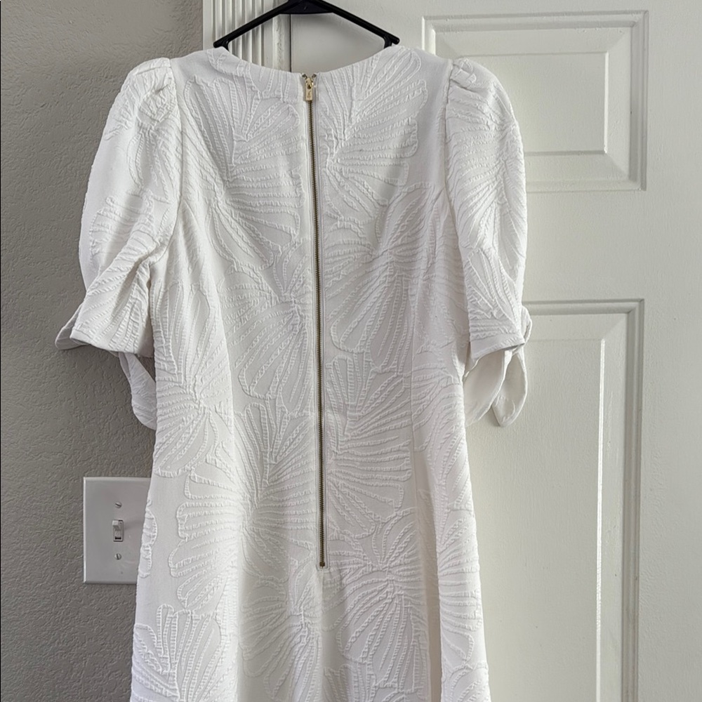 Lilly Pulitzer white-on-white print dress - Picture 3 of 5
